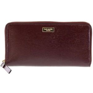 Kate Spade Bixby Place Neda Mulled Wine Patent Leather Wallet - $145 MSRP!